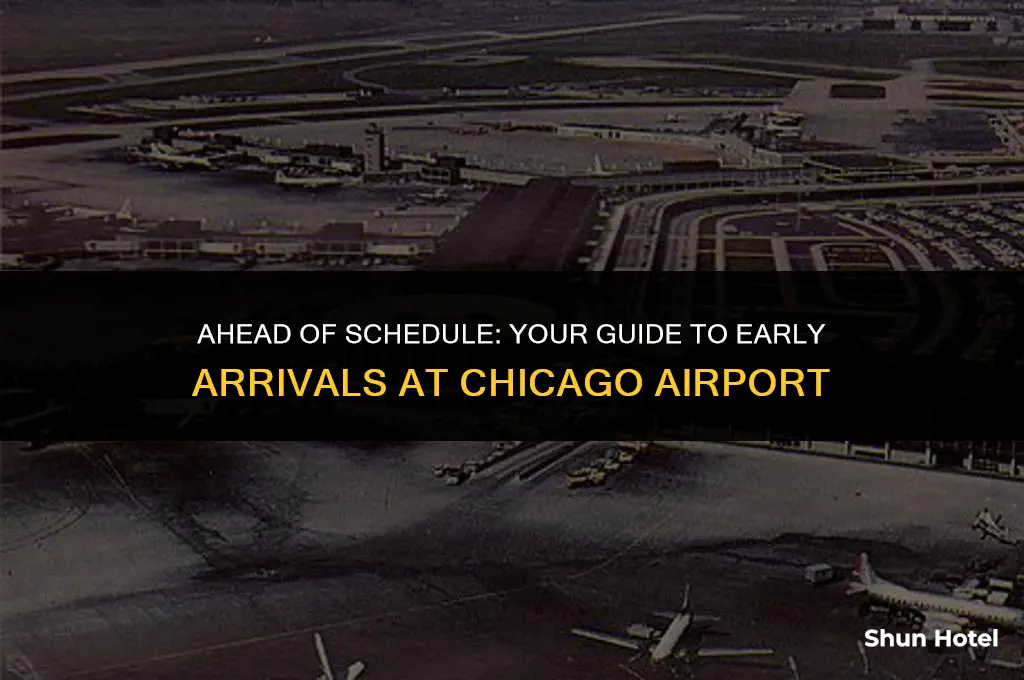 how much earlier to chcago airport