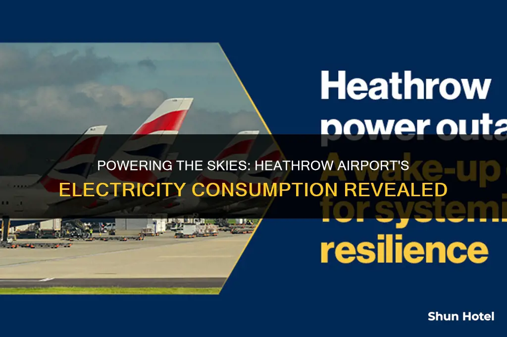 how much electricity does heathrow airport use