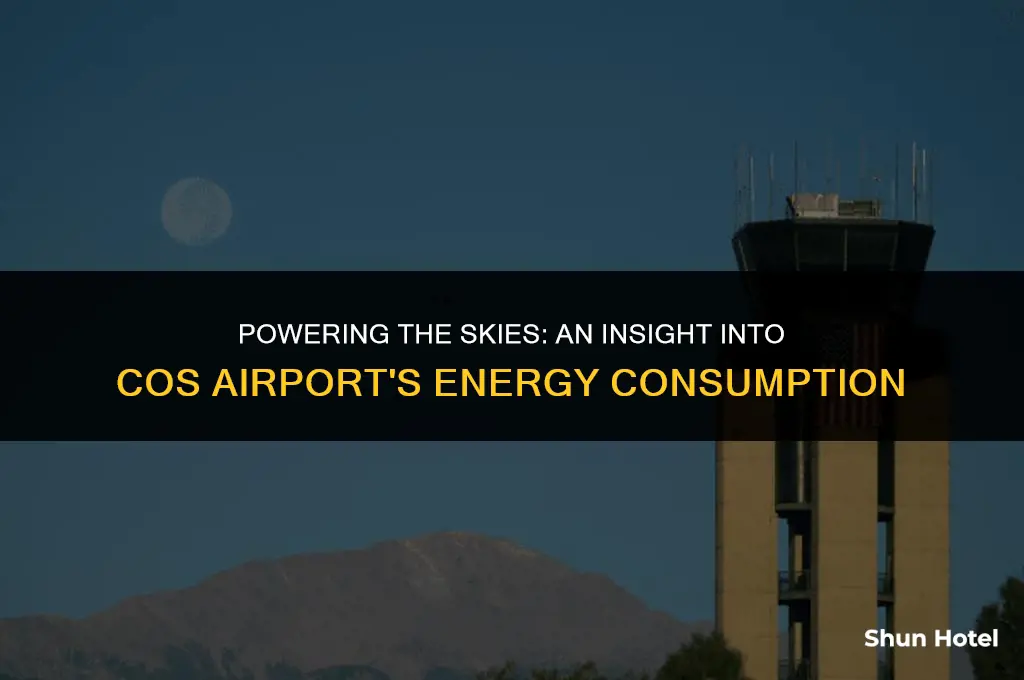 how much energy does the cos airport use