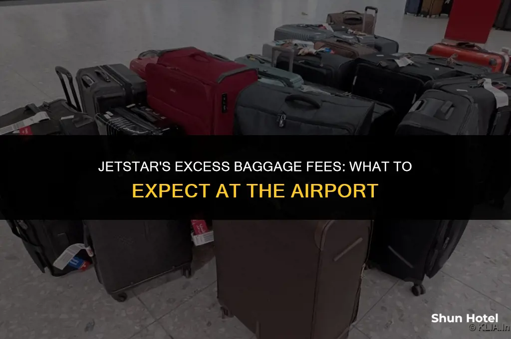 how much excess baggage does jetstar charge at the airport