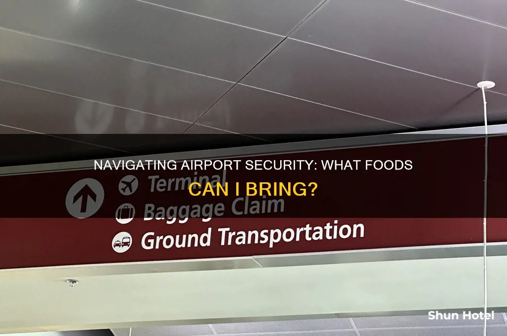 how much food can i take through airport security