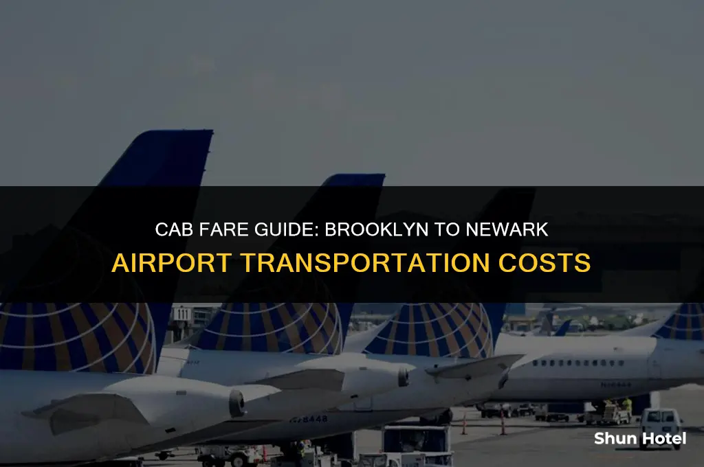 how much for a cab from brooklyn to newark airport