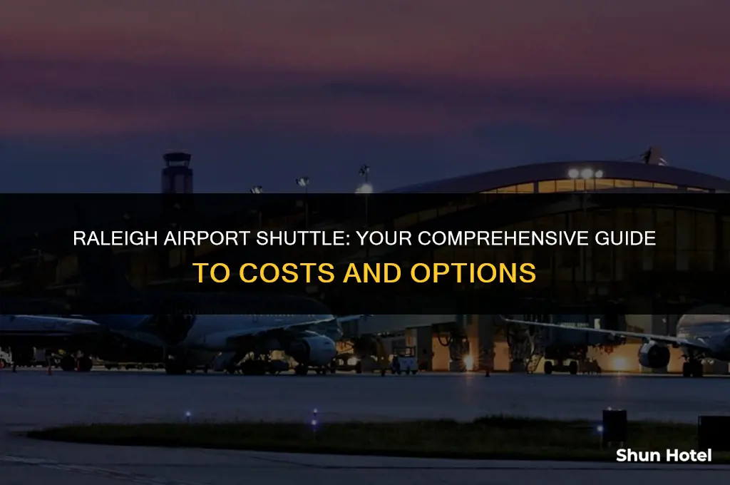 how much for a shuttle to the raleigh airport