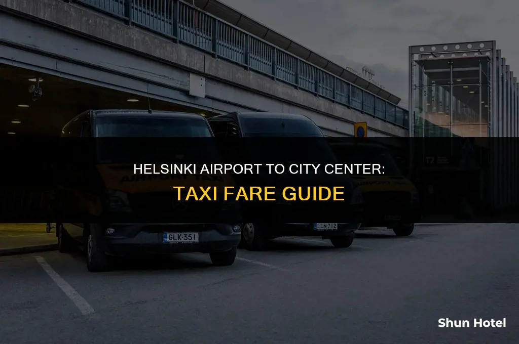 how much for a taxi between helsinki airport and city