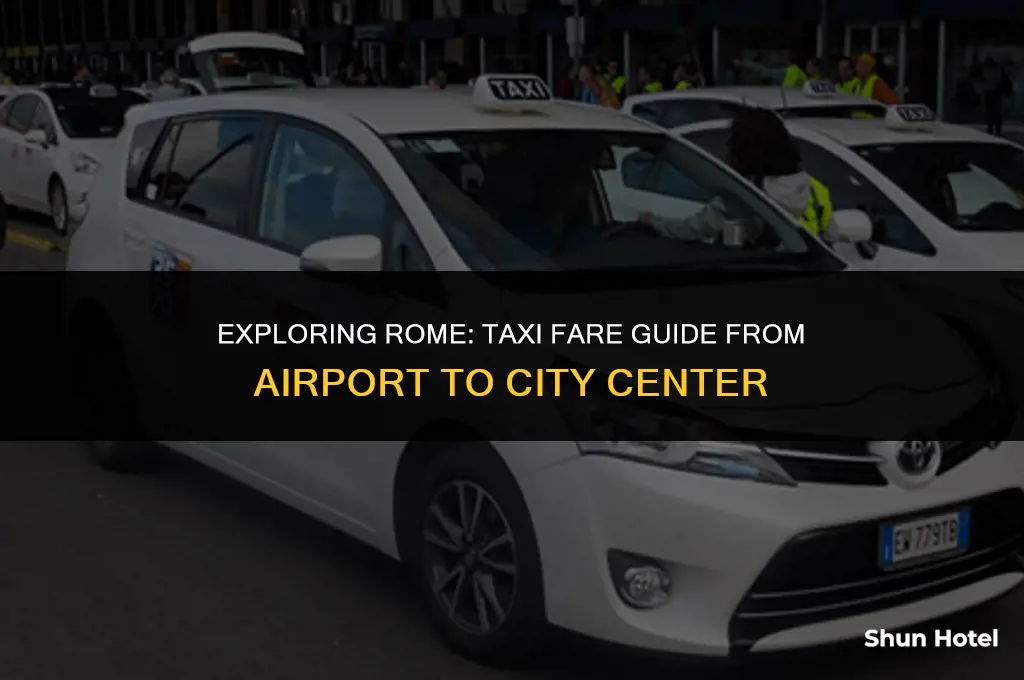 how much for a taxi from rome airport to city