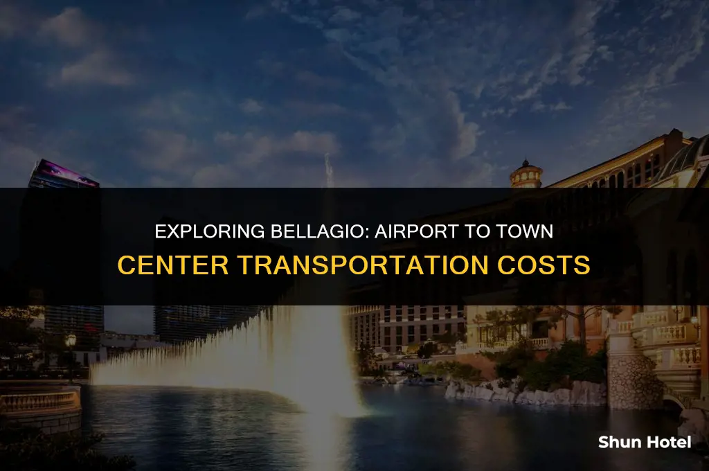 how much for a town care from airport to bellagio