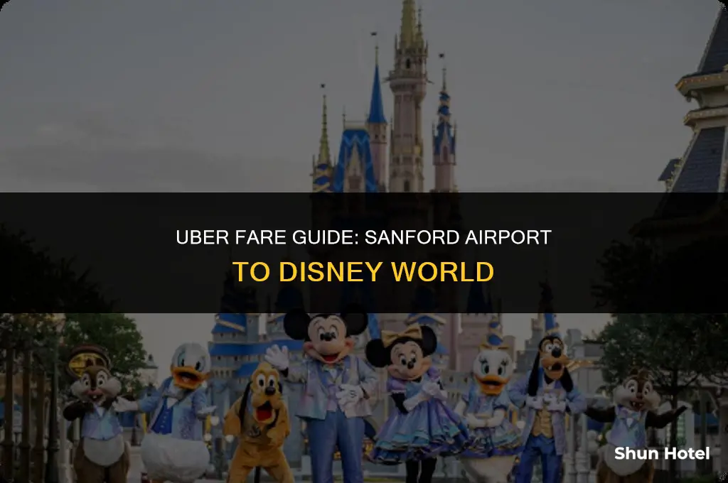 how much for an uber from sandford airport to disney
