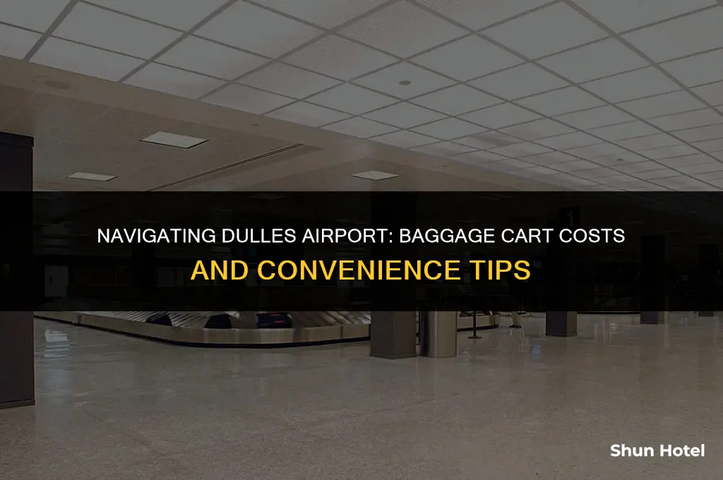 how much for baggage cart at dulles airport