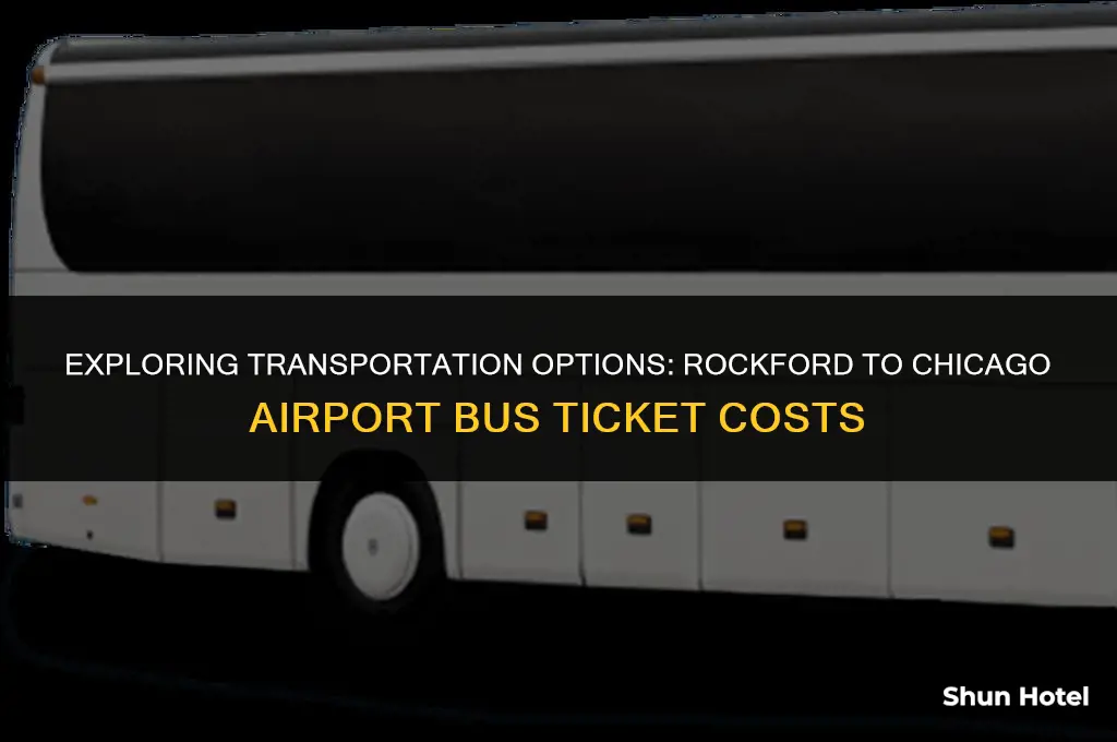 how much for bus tickets to chicago airport from rockford