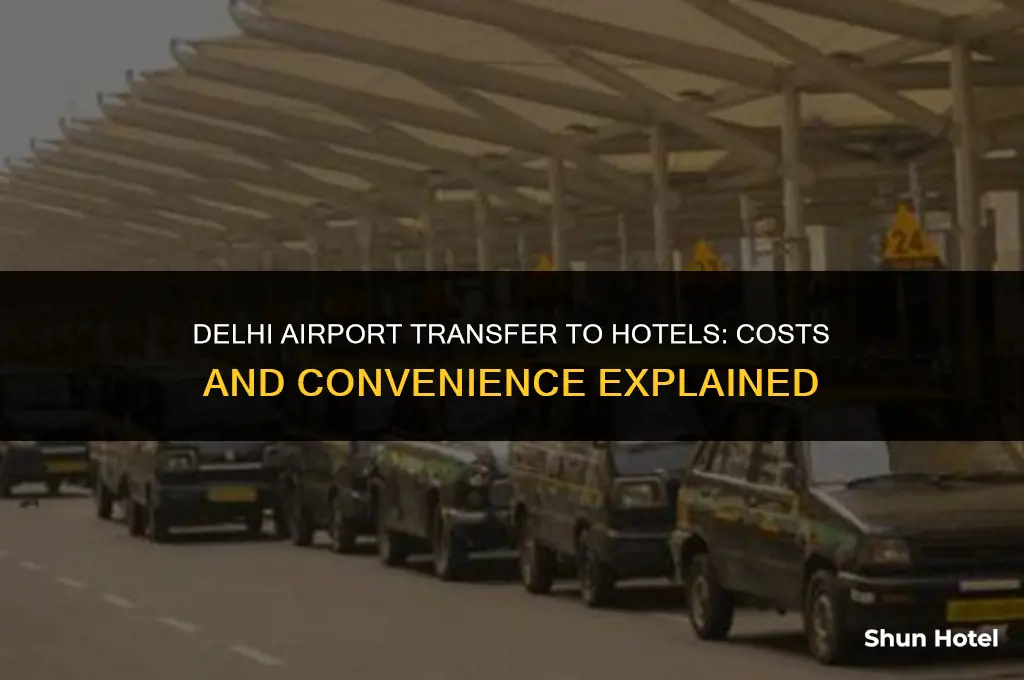 how much for delhi airport transfer to airport hotels