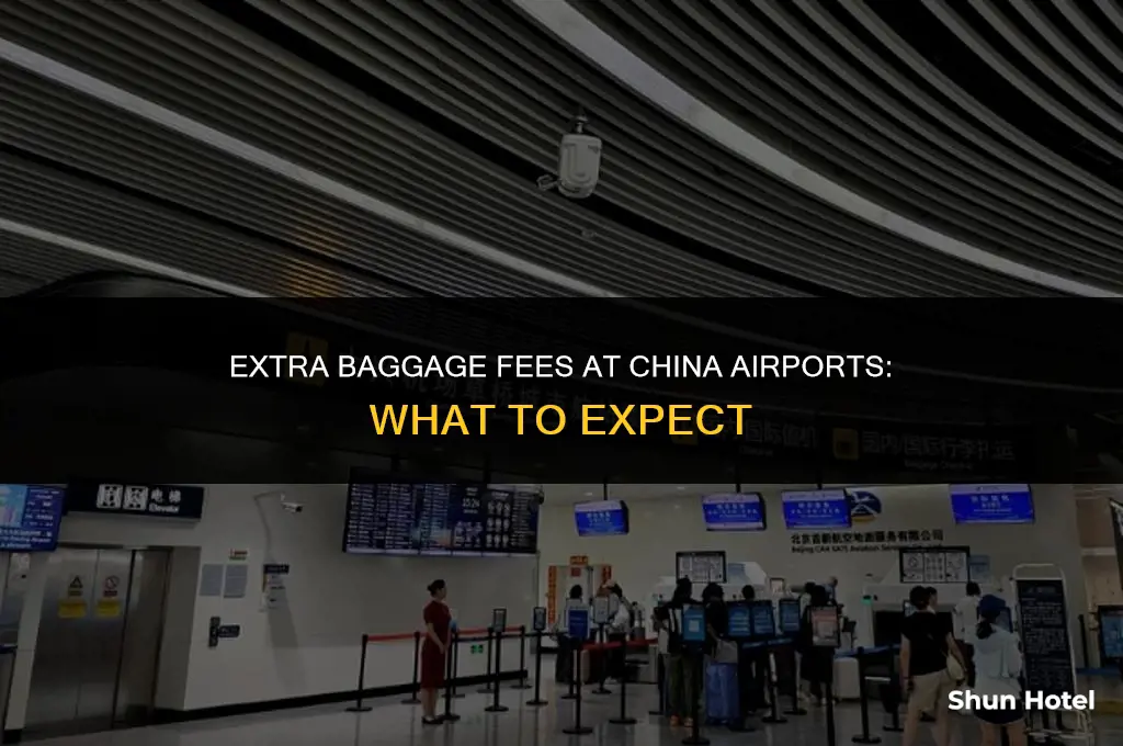 how much for extra charge baggage china airport