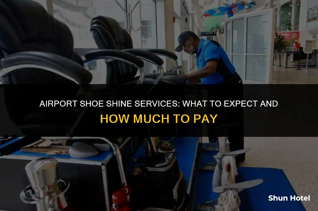 how much for shoe shine at airport