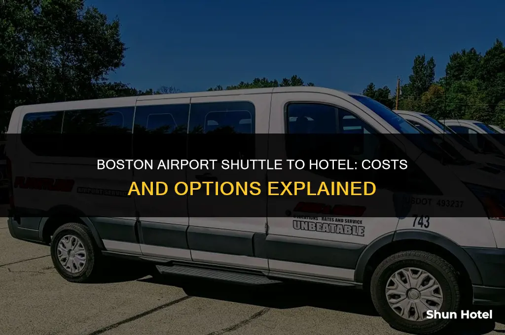 how much for shuttle from boston airport to hotel