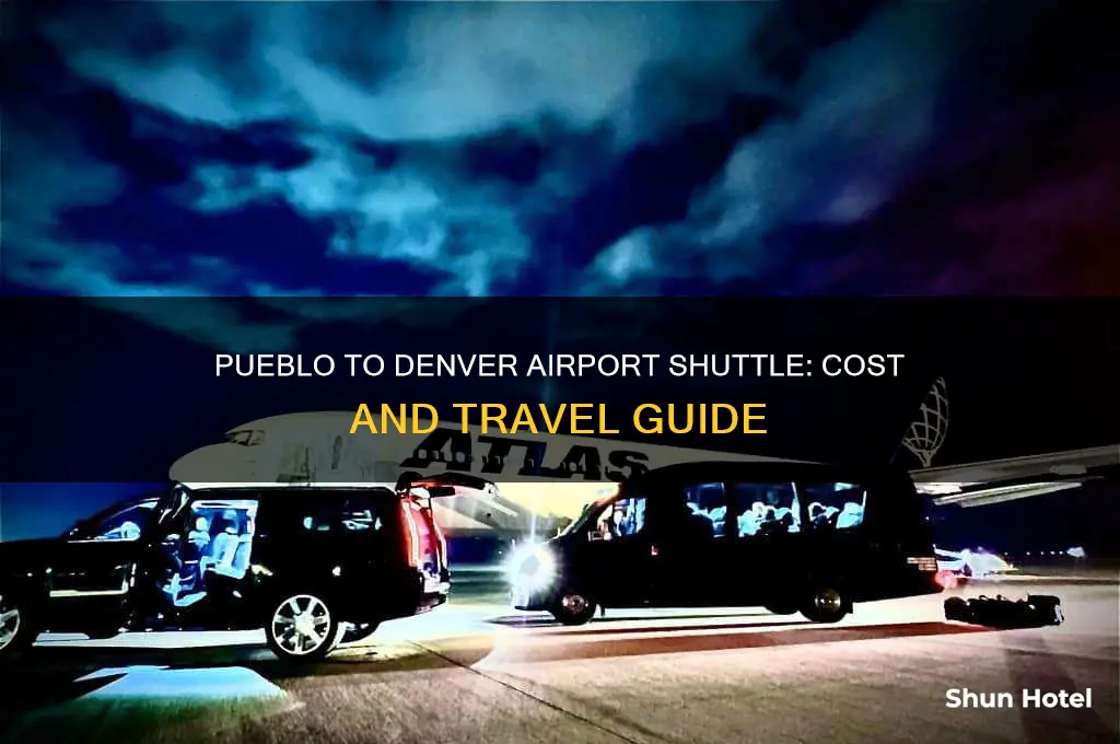 how much for shuttle from pueblo to denver international airport