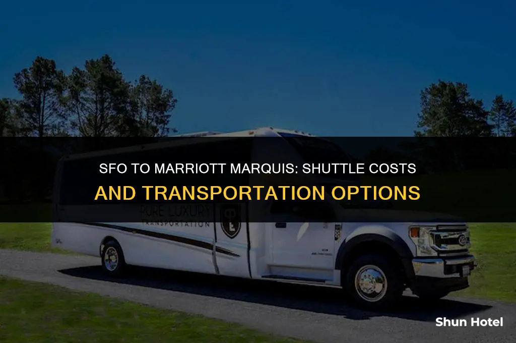 how much for shuttle from sfo airport to marriott marquis