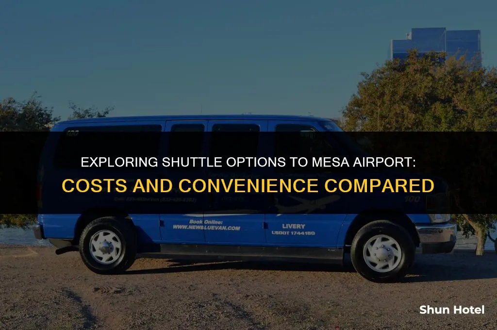 how much for shuttle to mesa airport