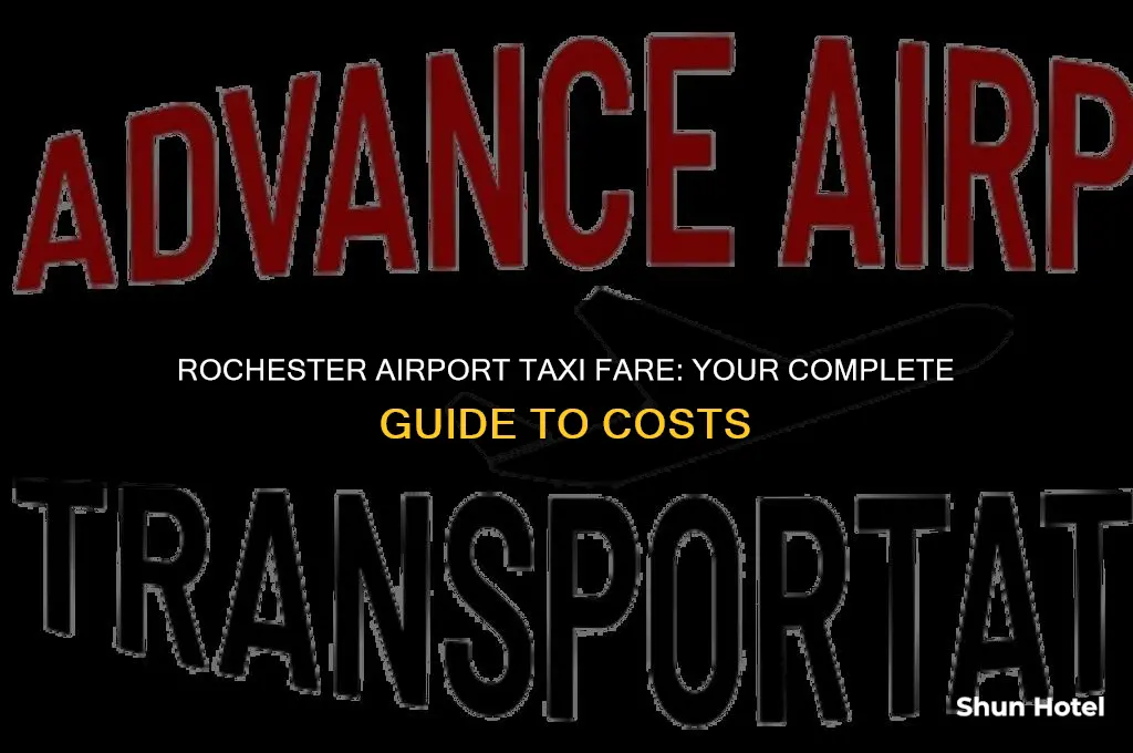 how much for taxi from 14609 to rochester airport