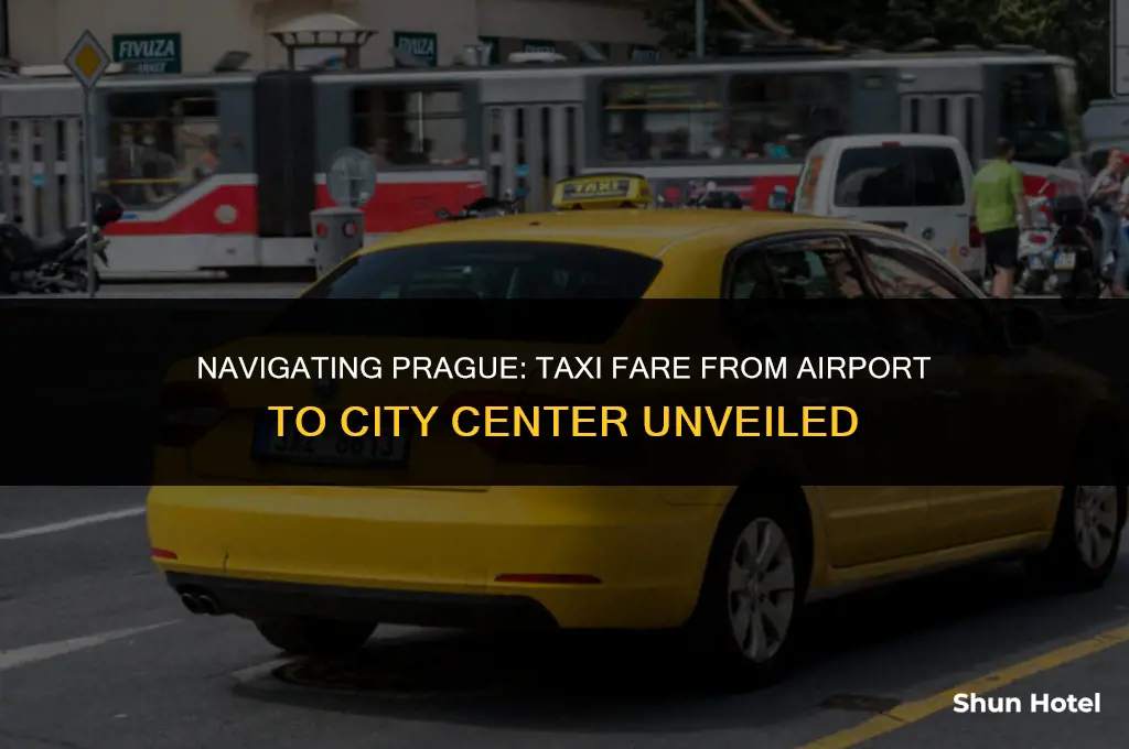 how much for taxi from prague airport to city centre