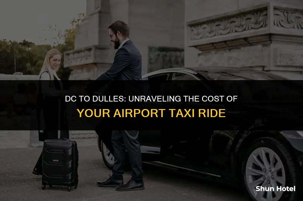 how much for taxi to dulles airport from washington dc