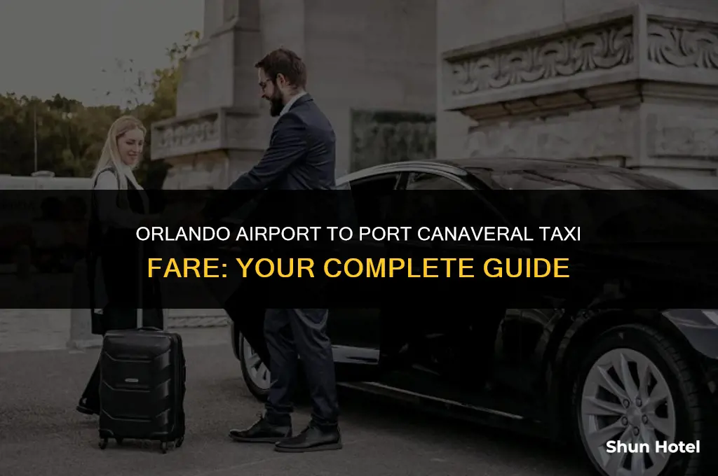 how much for taxi to port of orlando from airport