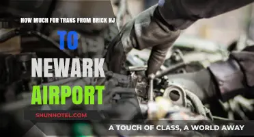 Estimated Costs for Transportation from Brick, NJ to Newark Airport