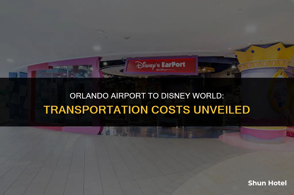 how much for transportation from orlando airport to disney world