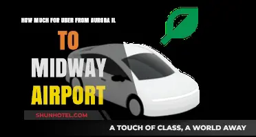 Estimated Uber Fare from Aurora, IL to Midway Airport