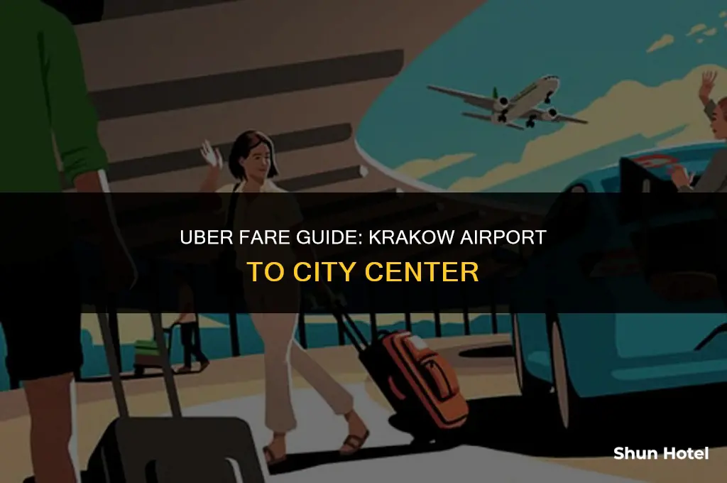 how much for uber from krakow airport to city center