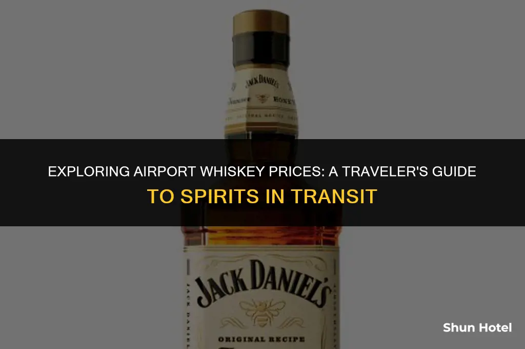 how much for whiskey at the airport