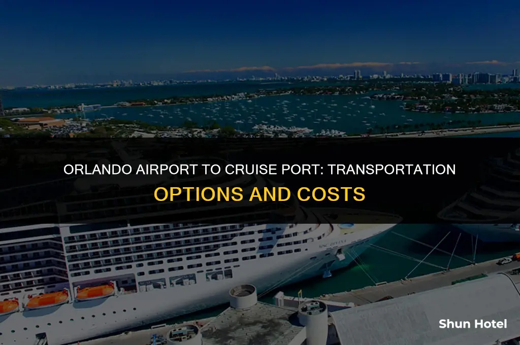 how much from airport to cruise port in orlando