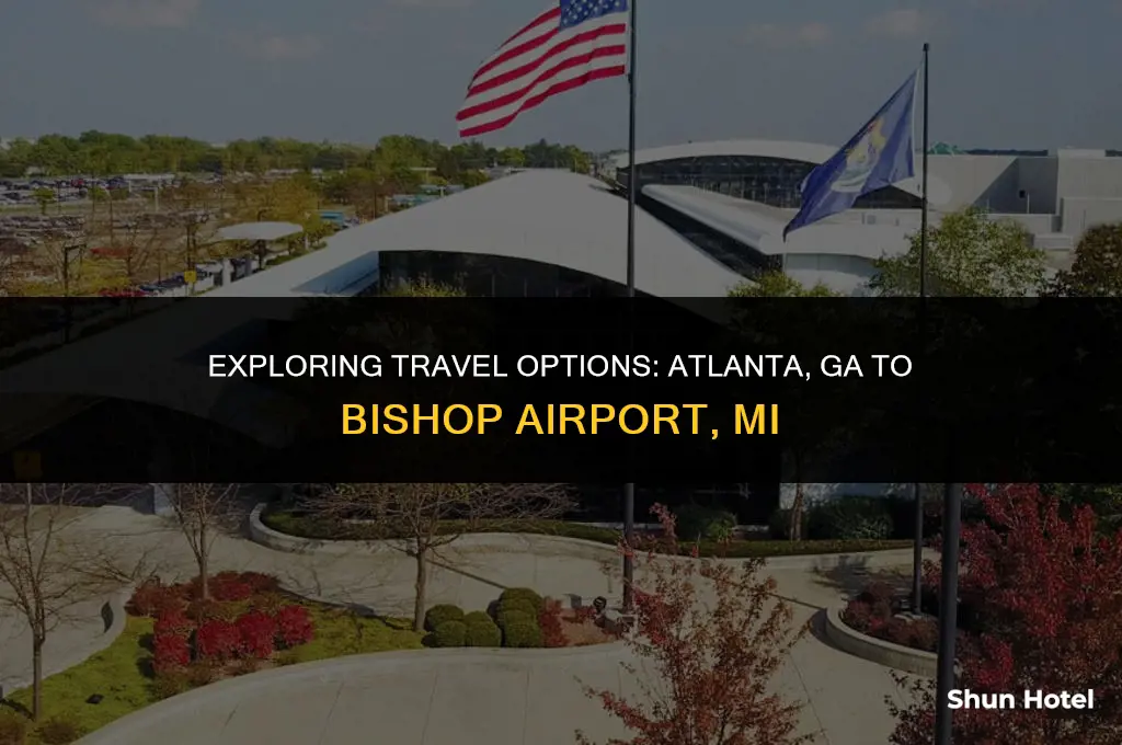 how much from atlanta ga to bishop airport mi