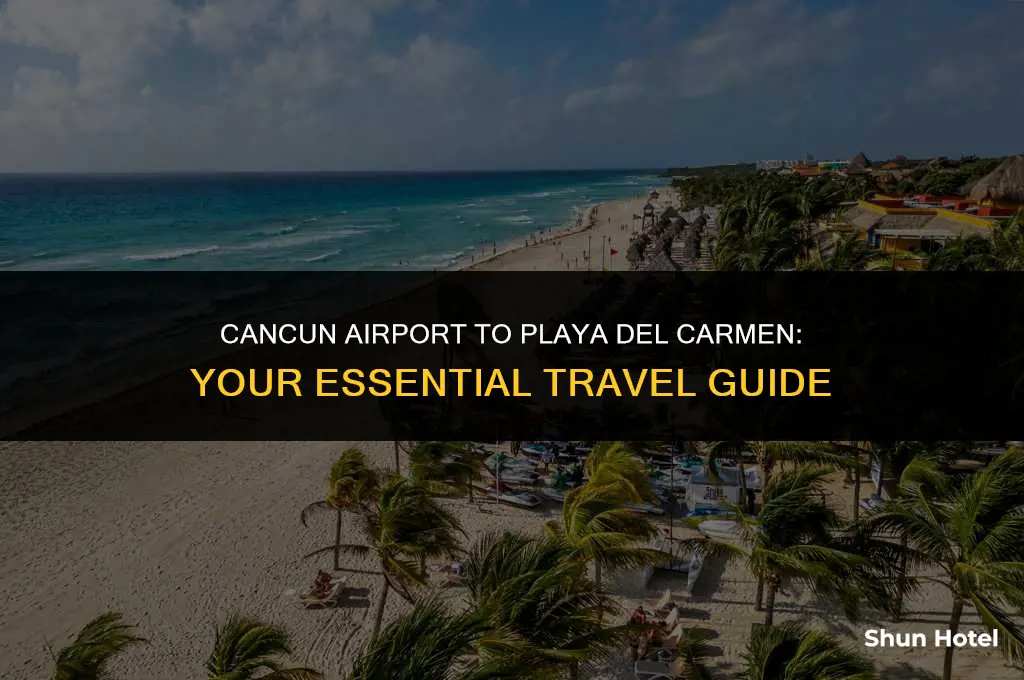 how much from cancun airport to playa del carmen
