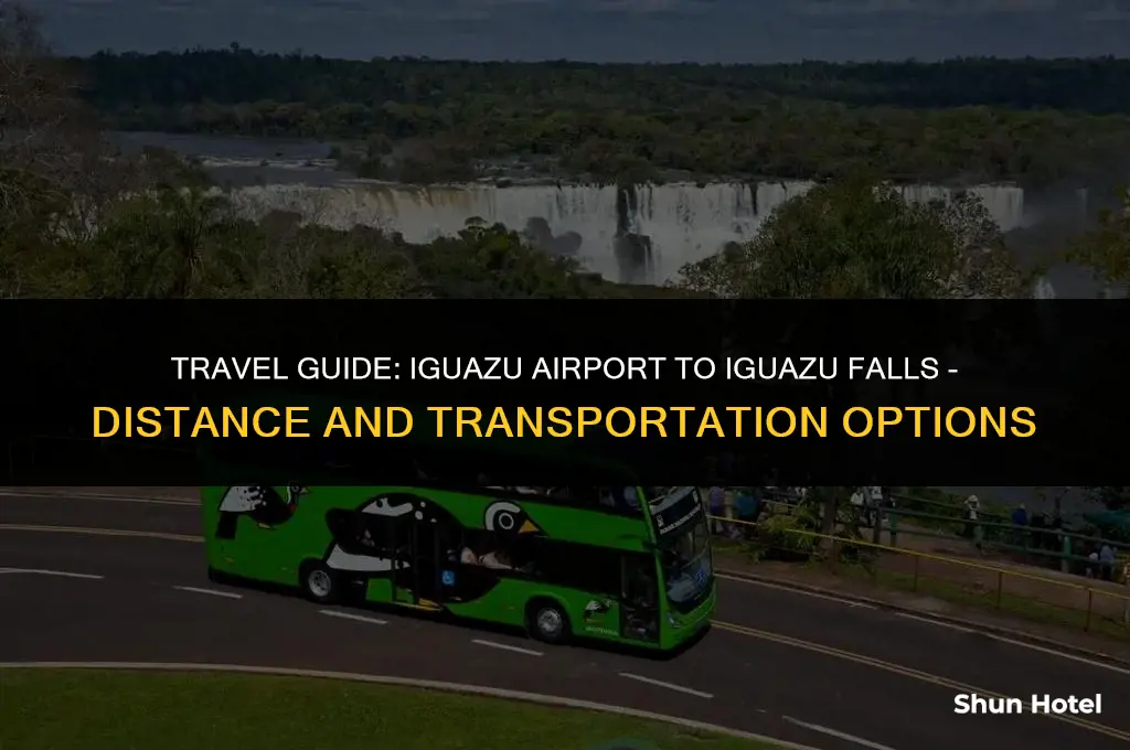 how much from iguacu airport to iguacu falls