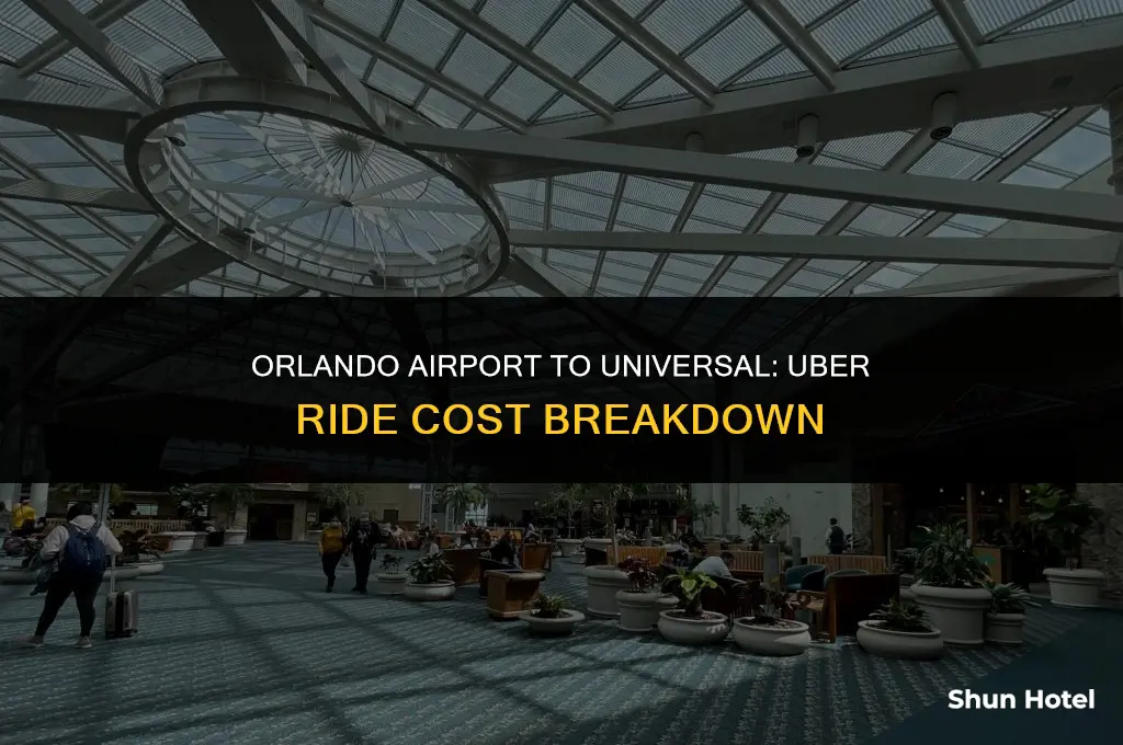 how much from orland airport to universal uber