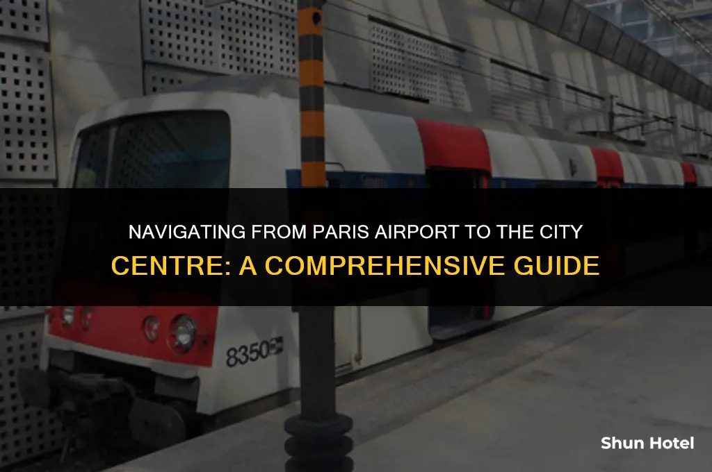 how much from paris airport to city centre