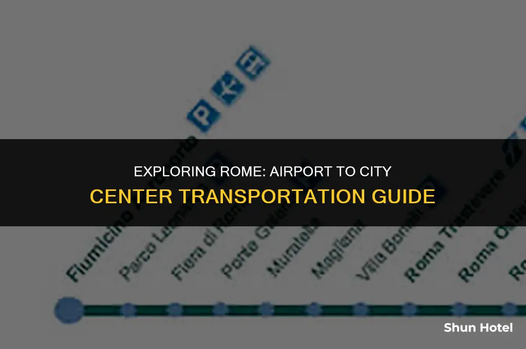 how much from rome airport to city centre