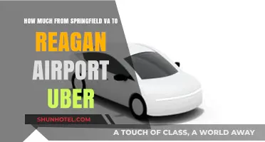 Uber Fare Guide: Springfield, VA to Reagan Airport
