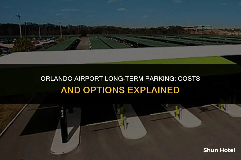 how much i slong term parking at orlando fl airport