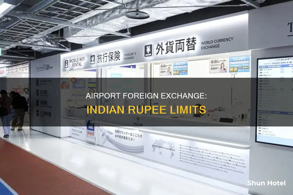 how much indian rupee can you exchange in airport