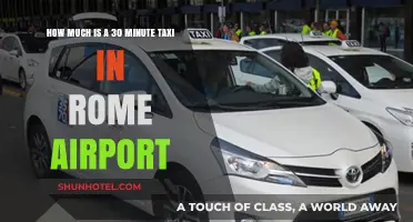Rome Airport Taxi Fares: 30-Minute Ride Costs Revealed