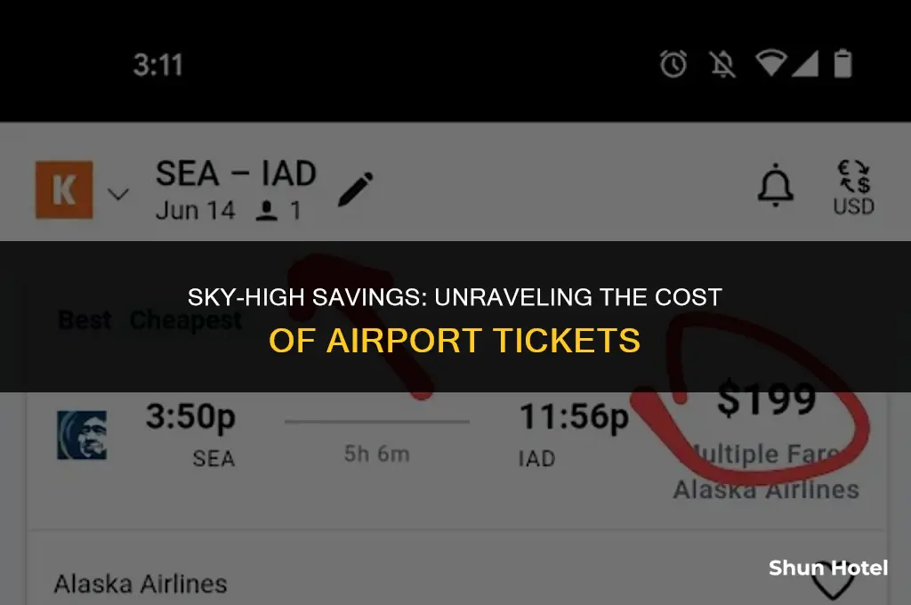 how much is a airport ticket