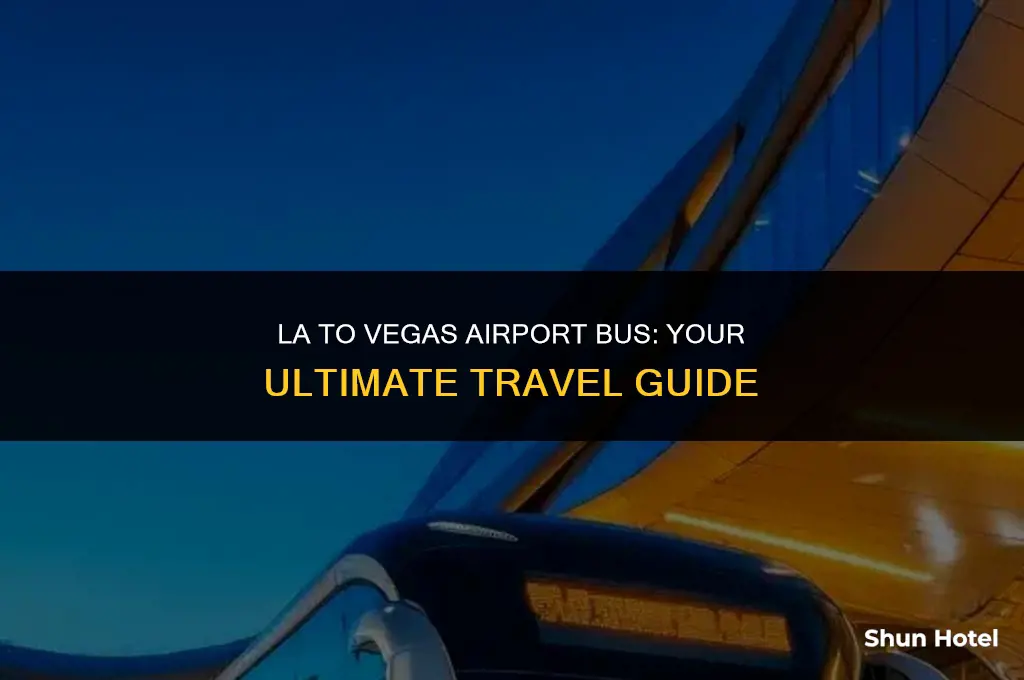 how much is a bus from la to vegas airport
