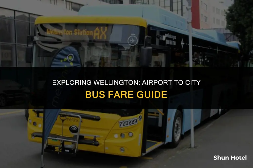 how much is a bus from wellington airport to city