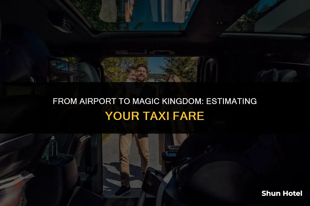 how much is a cab from airport to disney world
