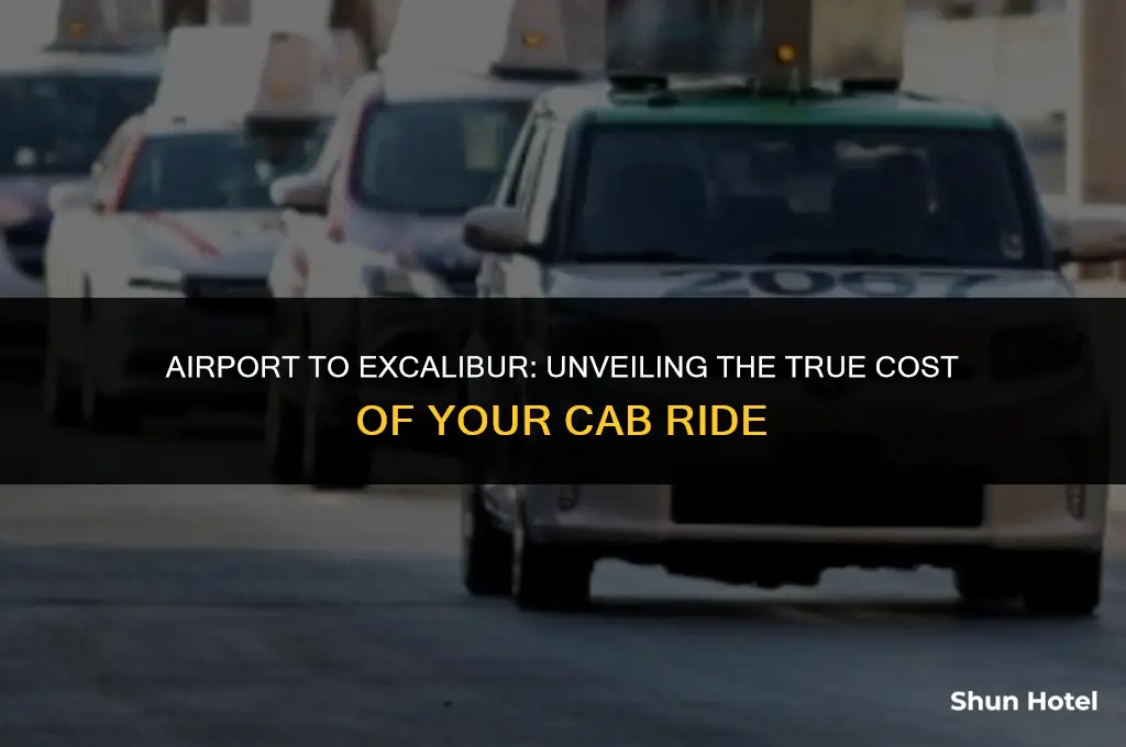 how much is a cab from airport to excalibur
