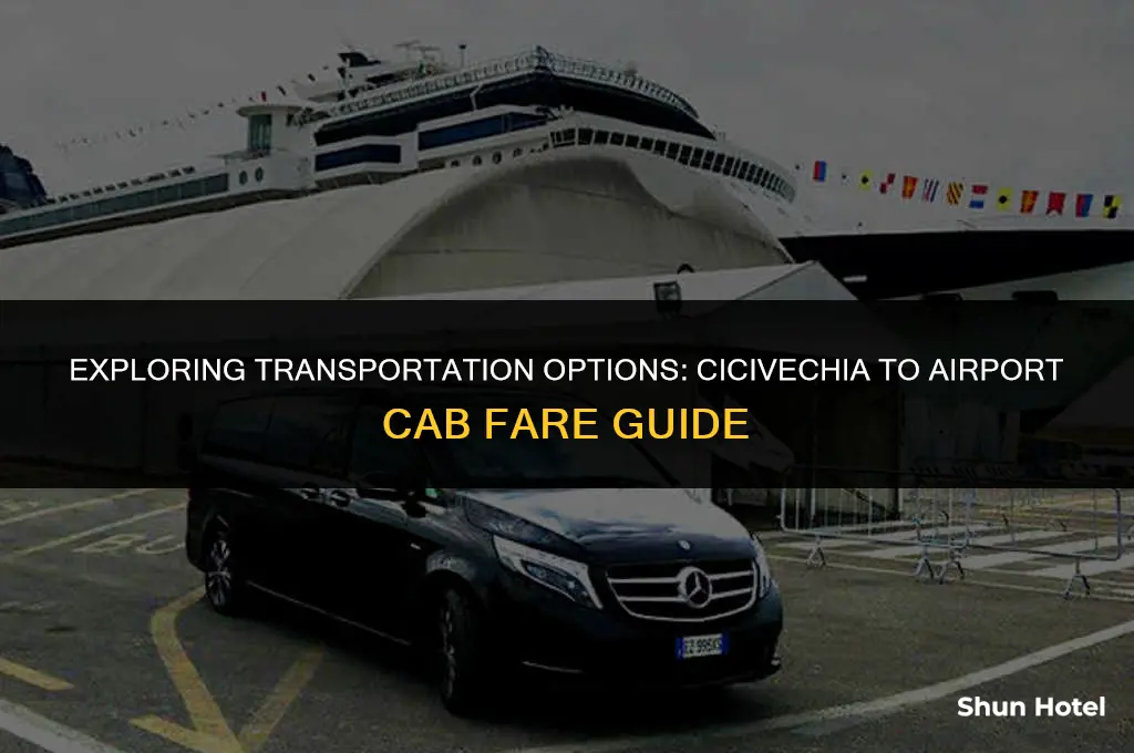 how much is a cab from ciciveechia italy to airport