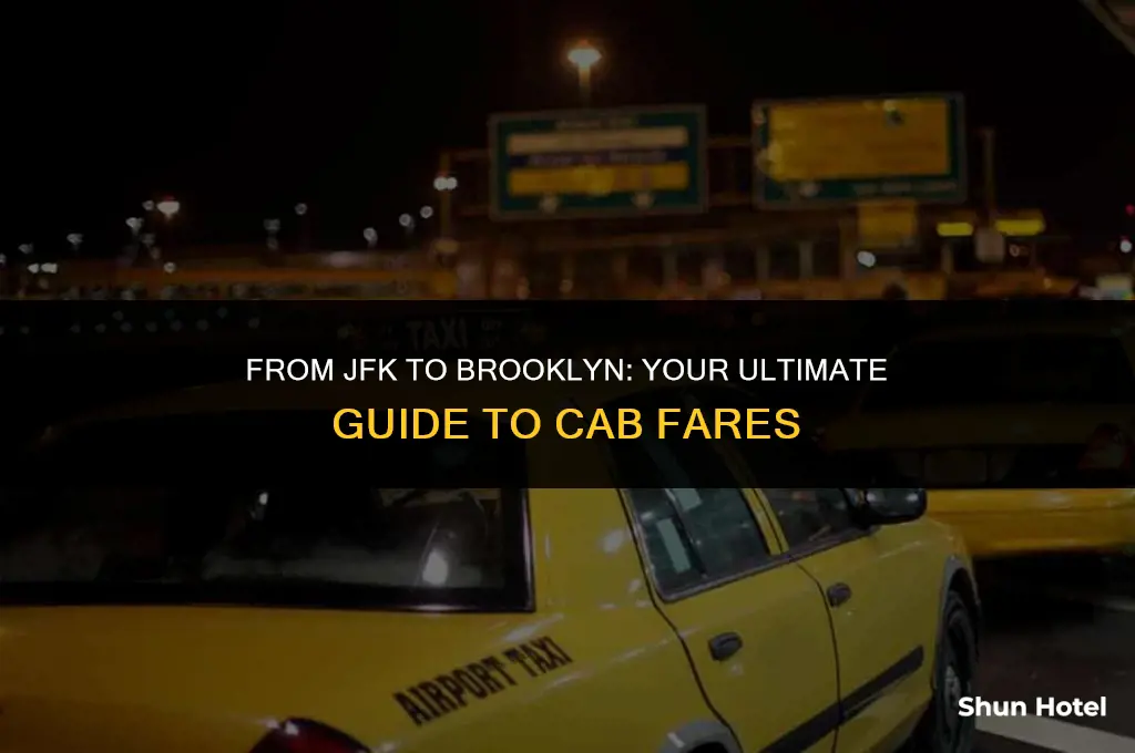 how much is a cab from jfk airport to brooklyn