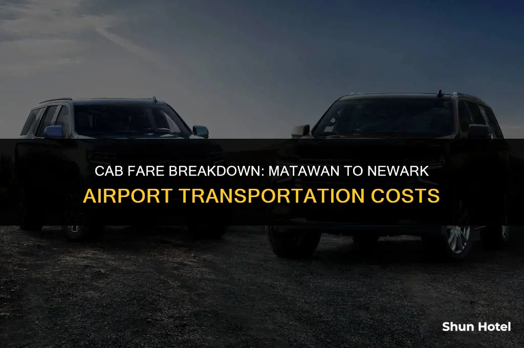 how much is a cab from matawan to newark airport