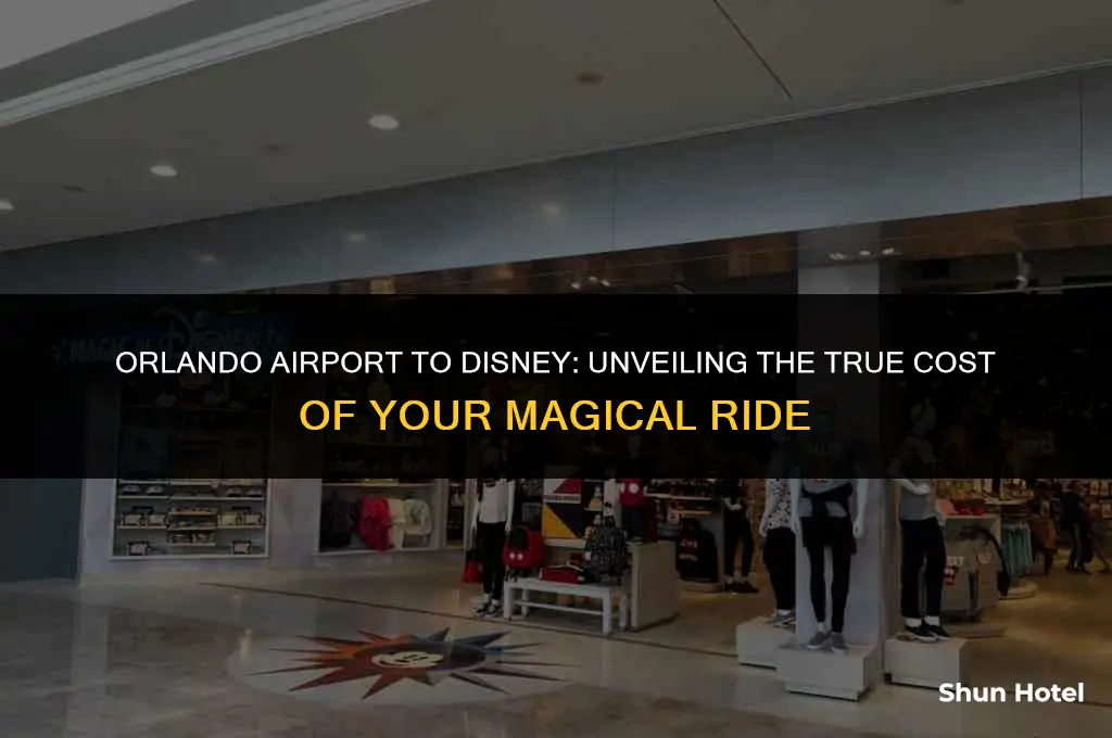 how much is a cab from orlando airport to disney