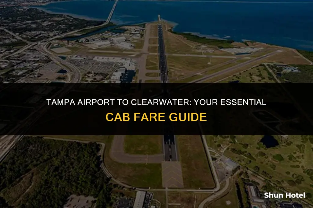 how much is a cab from tampa airport to clearwater